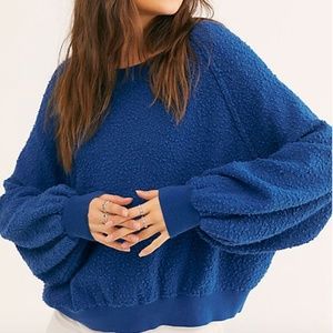 Free People Found My Friend Sweatshirt in Magenta